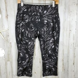 Danskin Now Leggings Black Gray Small 4-6
